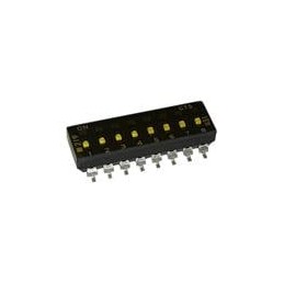 10 pcs : 219-8LPSTRF - DIP Switches/SIP Switches SURFACE MOUNT, GOLD DIP SWITCH, 8-POLE, LOW PROFILE ACTUATOR, BOTTOM SEAL, TAPE
