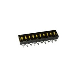 10 pcs : 219-10MST - DIP Switches/SIP Switches SPST 10 switch sections