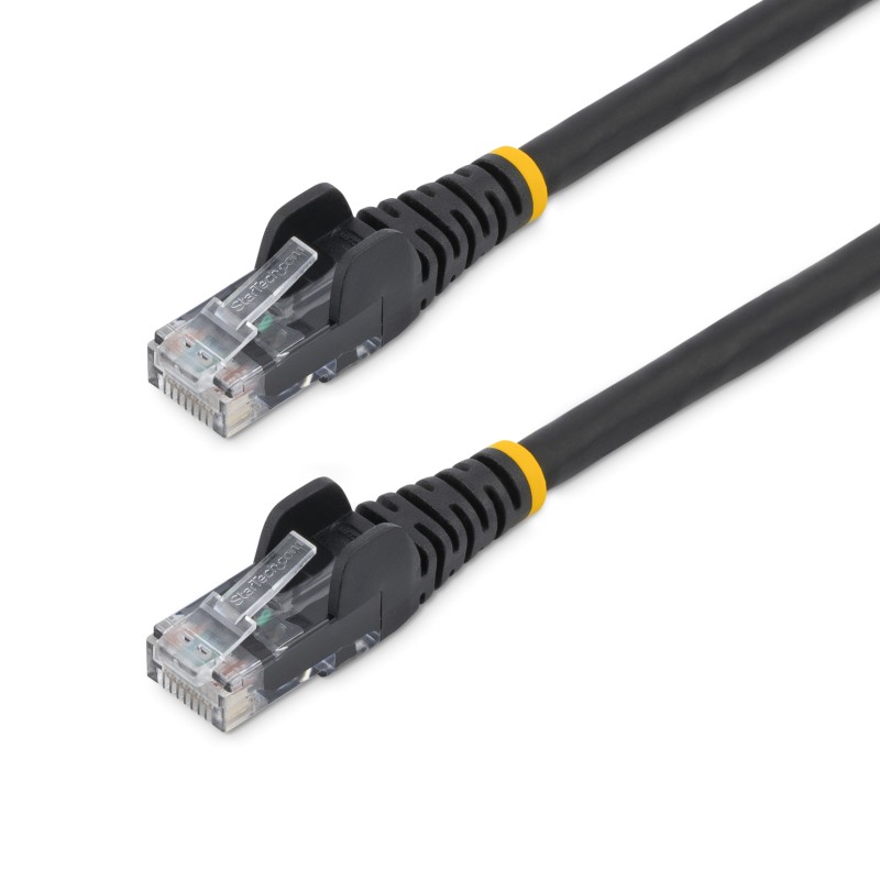 1 pcs - StarTech.com Cat6 Straight Male RJ45 to Straight Male RJ45 Ethernet Cable, U/UTP, Black LSZH Sheath, 2m, Low Smoke Zero