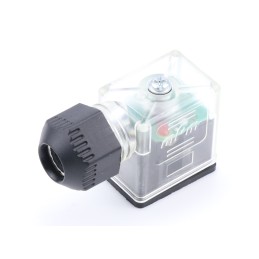 1 pcs - Brad from Molex 2 DIN 43650 B DIN 43650 Solenoid Connector, with Indicator Light, 24 V Voltage