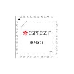 10 pcs : ESP32-C6 - Multiprotocol Modules SMD IC ESP32-C6, RISC-V single-core MCU, 2.4G Wi-Fi 6 & BLE 5.0 combo, QFN 40-pin, 5*5