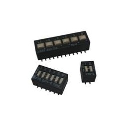 10 pcs : 204-2STR - DIP Switches/SIP Switches DIP SW Gull Wing Gold Plated 2 SW SPST, REEL