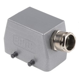 1 pcs - Epic Contact H-B Heavy Duty Power Connector Hood, 42 Contacts, PG16 Thread