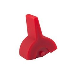 10 pcs : AT4149C - Switch Bezels / Switch Caps .365' WIDE RED PADDLE CAP