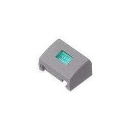 10 pcs : 1H032 - Switch Bezels / Switch Caps Dl Button Grey/ Lens Green