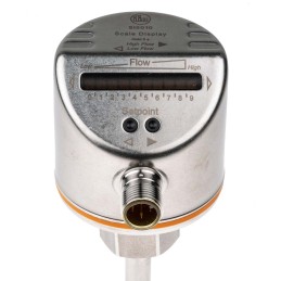 1 pcs - ifm electronic Flow Controller, 200 - 3000 (Gas) cm³/s, 3 - 300 (Liquid) cm³/s, PNP Output, 19 -