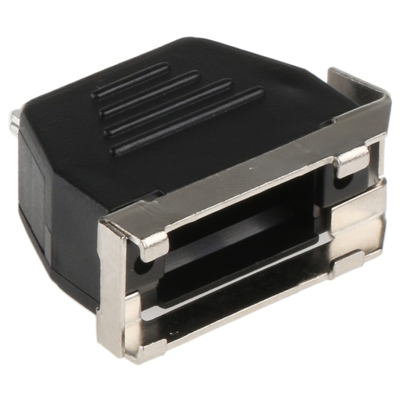 1 pcs - MH Connectors MHED Series Thermoplastic Angled, Straight D Sub Backshell, 9 Way, Strain Relief