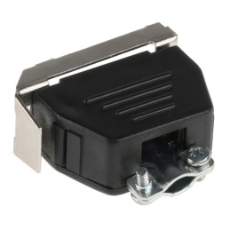 1 pcs - MH Connectors MHED Series Thermoplastic Angled, Straight D Sub Backshell, 9 Way, Strain Relief