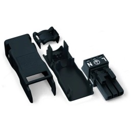 1 pcs - Wago 890 Series WINSTA MINI Socket, 3-Pole, Female, 3-Way, Cable Mount, 16A, IP40