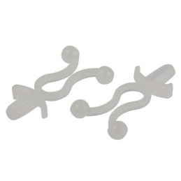 1 Bag of 100 - RS PRO Natural Nylon Bunny Clip, 10.2mm Max. Bundle