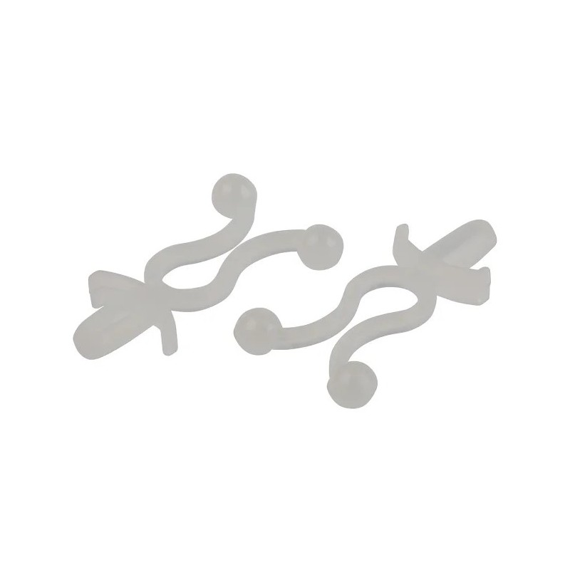 1 Bag of 100 - RS PRO Natural Nylon Bunny Clip, 10.2mm Max. Bundle