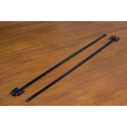 1 Bag of 100 - RS PRO Cable Tie, Releasable, 450mm x 10 mm, Metallic 316 Stainless Steel, Pk-100