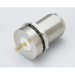 1 pcs - RS PRO Female, Male Bulkhead N Connector, 50Ω, Solder Termination, Straight Body