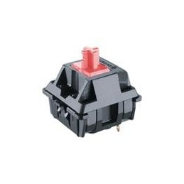 10 pcs : MX3A-L1NN - Pushbutton Switches MX Silent, Red stem, Full travel, linear feel, low force spring, Red stem, Frame mount