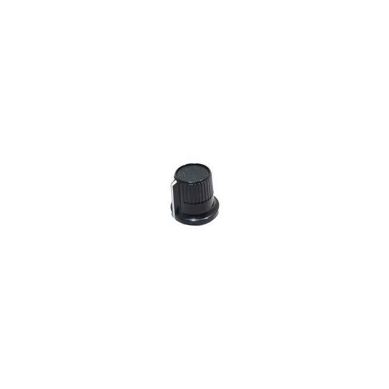 10 pcs : 450-0125 - Knobs & Dials 1/8' SHAFT KNOB BLK