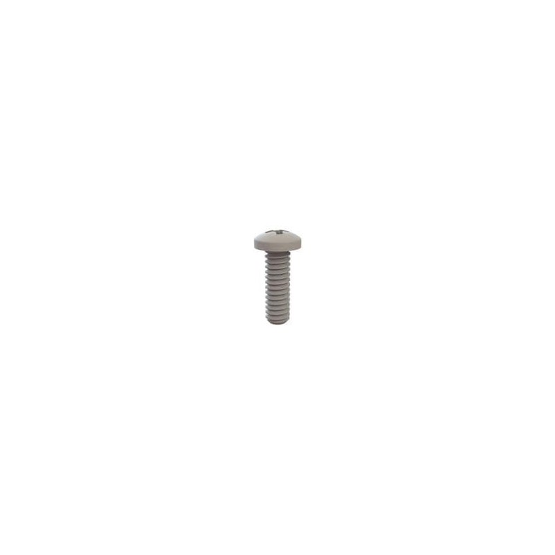 10 pcs : 010080PW018 - Screws & Fasteners Pan Phillips Screw, 0-80 Thread, 3/16 Lg, Natural, Nylon