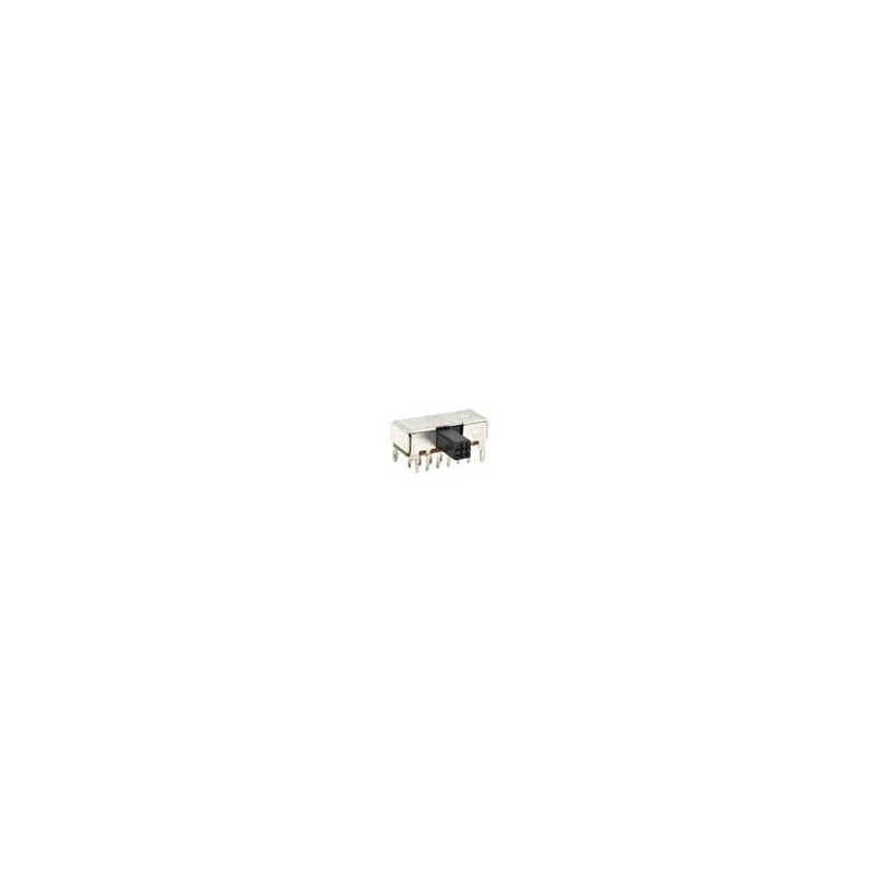 10 pcs : EG4208A - Slide Switches 4P2T SIDE OP PC MNT