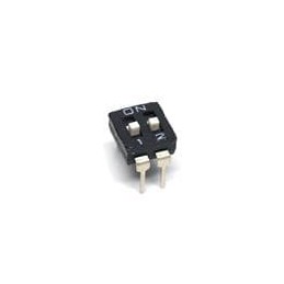 10 pcs : NDI02H - DIP Switches/SIP Switches 2pos 0.025A 24VDC 1/2 Pitch