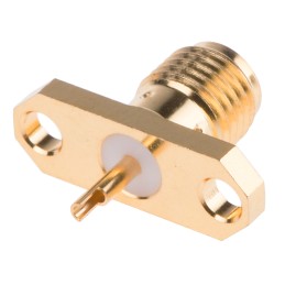 1 pcs - RS PRO, jack Flange Mount SMA Connector, 50Ω, Solder Termination, Straight Body