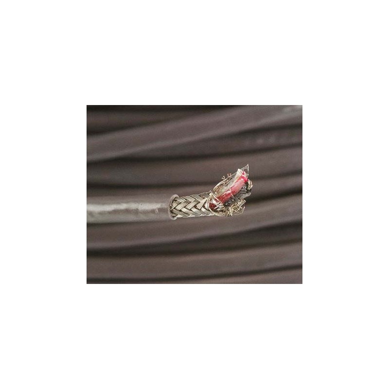 1 Reel of 100 M - Alpha Wire Alpha Essentials Control Cable, 3 Cores, 0.56 mm², Screened, 100m, Grey PVC Sheath, 20 AWG