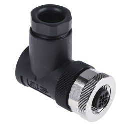 1 pcs - TE Connectivity Circular Connector, 4 Contacts, Cable Mount, M12 Connector, Socket, Female, IP67, T411 Series