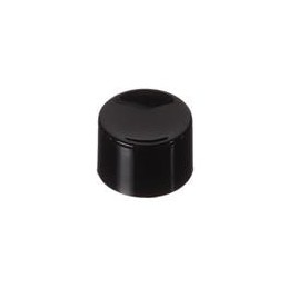 10 pcs : C23004 - Switch Bezels / Switch Caps RND SNAP FIT PUSH BT BLACK CAP