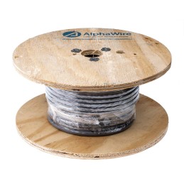 1 Reel of 30 M - Alpha Wire Alpha Essentials Control Cable, 8 Cores, 0.81 mm², Unscreened, 30m, Grey PVC Sheath, 18 AWG