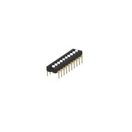 10 pcs : 2454982-5 - DIP Switches/SIP Switches DIP, THT, 10 pos, extended