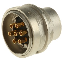 1 pcs - Lumberg, SFV 7 Pole M16 Din Plug, DIN EN 60529, 5A, 250 V ac IP40, Male, Panel Mount