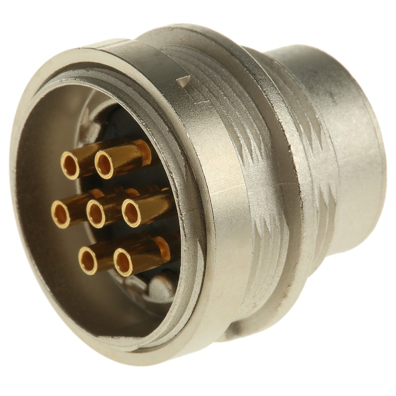 1 pcs - Lumberg, SFV 7 Pole M16 Din Plug, DIN EN 60529, 5A, 250 V ac IP40, Male, Panel Mount