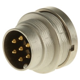 1 pcs - Lumberg, SFV 7 Pole M16 Din Plug, DIN EN 60529, 5A, 250 V ac IP40, Male, Panel Mount