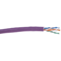 1 Reel of 305 M - RS PRO Cat6 Ethernet Cable, U/UTP, Purple LSZH Sheath, 305m, Low Smoke Zero Halogen (LSZH)