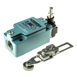 1 pcs - Honeywell GLF Series Adjustable Roller Lever Limit Switch, NO/NC, IP67, SPDT, Die Cast Zinc Housing, 250V ac Max, 10A