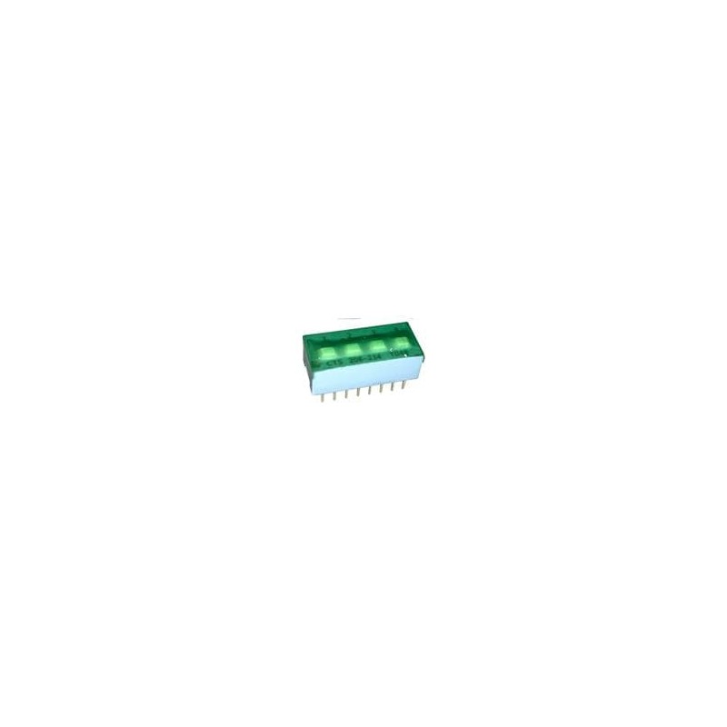 10 pcs : 206-214ST - DIP Switches/SIP Switches 4 switch sections DPDT