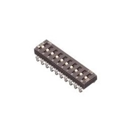 10 pcs : 219-10MSTJRF - DIP Switches/SIP Switches SURFACE MOUNT, GOLD DIP SWITCH, 10-POLE, MEDIUM ACTUATOR, BOTTOM SEAL, TAPE SE