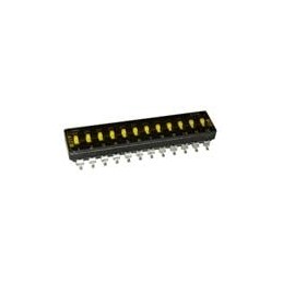 10 pcs : 219-12MST - DIP Switches/SIP Switches SPST 12 switch sections