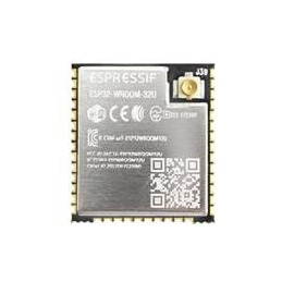 10 pcs : ESP32-WROOM-32U-N4 - Multiprotocol Modules SMD Module, ESP32-D0WD, 32Mbits SPI flash, UART mode, U.FL antenna connector