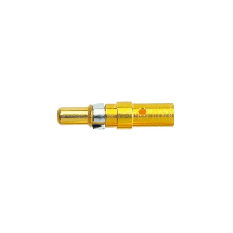 1 pcs - Harting, D-Sub Mixed Series, Male Solder D-Sub Connector Power Contact, Gold Power, 10 - 8 AWG