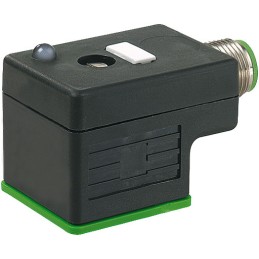 1 pcs - Murrelektronik Limited 5P DIN 43650 A, Female DIN 43650 Solenoid Connector with Indicator Light, 24 V Voltage