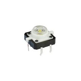 10 pcs : TS29-1212-1-G-300-D - Tactile Switches 17 x 15 mm, 1 mm Actuator Height, 300 gf, Through Hole, SPST, Green