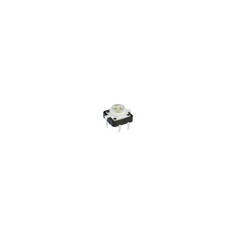 10 pcs : TS29-1212-1-WT-300-D - Tactile Switches 13 x 15 mm, 1 mm Actuator Height, 300 gf, Through Hole, SPST, White