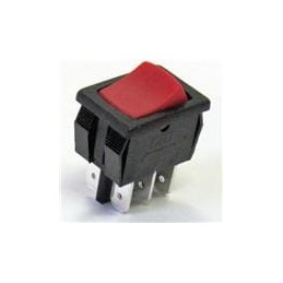 10 pcs : GRS-4022-0010 - Rocker Switches DPDT RED ON-ON