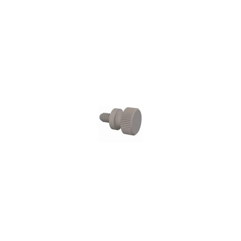 10 pcs : 090440018T - Screws & Fasteners Knurled Thumb Screw, 4-40 Thread, 3/16 Lg, Natural, Nylon