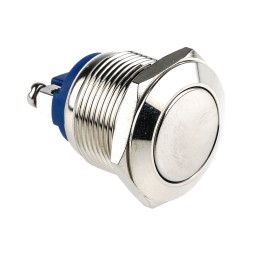 1 pcs - EOZ Push Button Switch, Momentary, Panel Mount, 19.2mm Cutout, SPST, 48 V dc, 250V ac, IP65