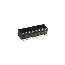 10 pcs : EDS02SNRNTU04Q - DIP Switches/SIP Switches END STACK DIP 2P J RECESS TUBE