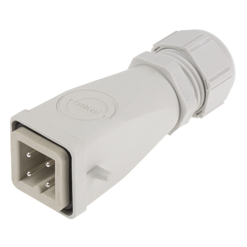 1 pcs - Epic Contact H-A Heavy Duty Power Connector Hood, 3 Contacts, M20 Thread