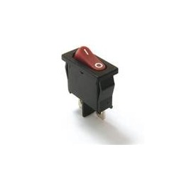 10 pcs : R6ABLKREDAFSPECIALRED - Rocker Switches 10A 250VAC SPST Silver Contact