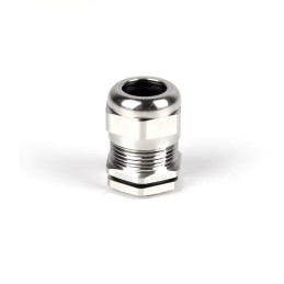 1 pcs - RS PRO Metallic Nickel Plated Brass Cable Gland, PG11 Thread, 5mm Min, 10mm Max, IP68