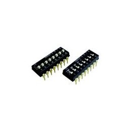 10 pcs : A6TN-3104 - DIP Switches/SIP Switches Slide Type DIP (Wht) 3Pin, Raised Act.
