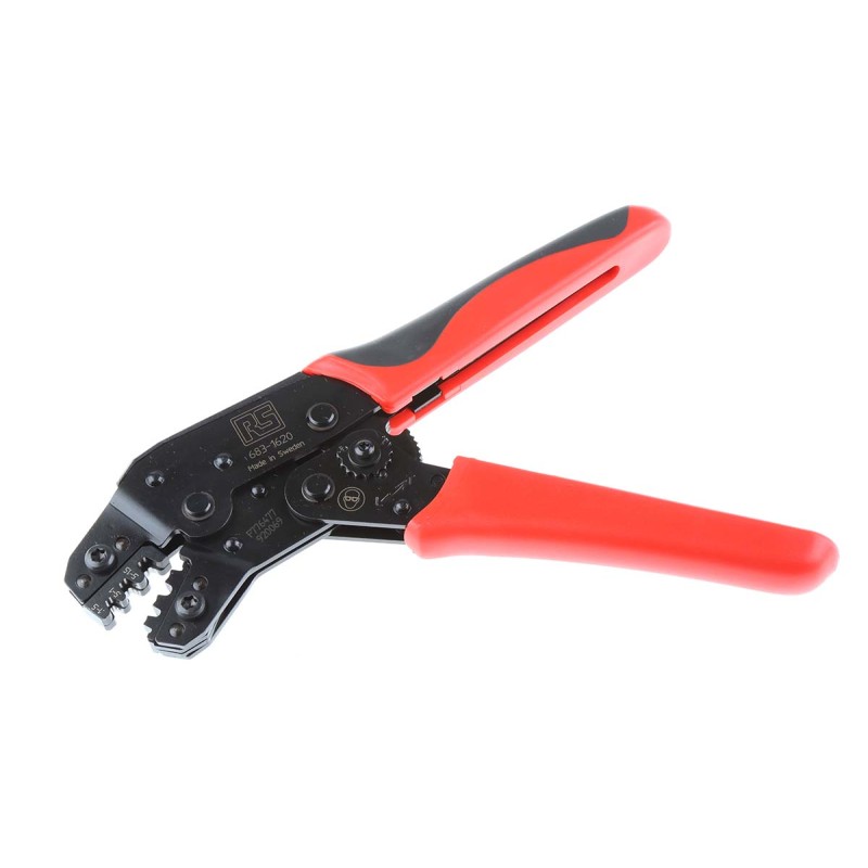 1 pcs - RS PRO Hand Ratcheting Crimp Tool for Open Crimp Sleeves, 0,1 - 1,5mm² Wire